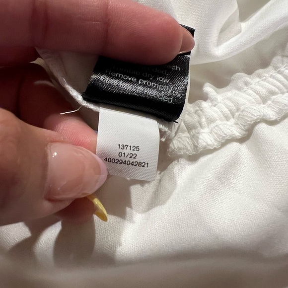 Simply Vera Vera Wang Embroidered Hem Maxi Tank Dress White Size Med Boho Chic - Picture 12 of 12